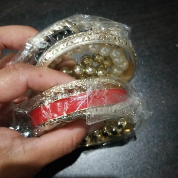 GOLD RINGS GITANA RED BRACIELET - Picture 2 of 2